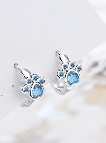 Brincos Pata de Gato Swarovski - Folheado a Ouro 18k + FRETE GRÁTIS