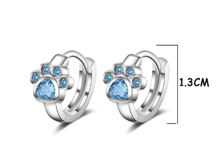 Brincos Pata de Gato Swarovski - Folheado a Ouro 18k + FRETE GRÁTIS