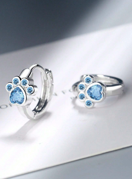 Brincos Pata de Gato Swarovski - Folheado a Ouro 18k + FRETE GRÁTIS