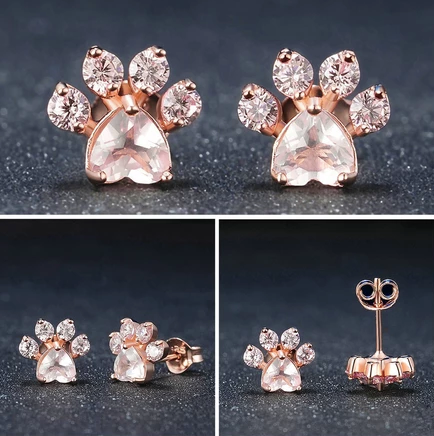 LANÇAMENTO | Brincos Patinha de Gato - Folheado a Ouro 18k + FRETE GRÁTIS