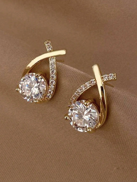 Brincos Orvalho - Swarovski - Folheado a Ouro 18k + FRETE GRÁTIS