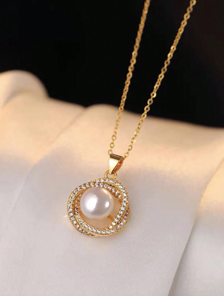 Kit Roses - Pérolas e Swarovski - Folheado a Ouro 18k + FRETE GRÁTIS