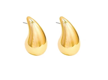 Brincos Minimalista Gota - Folheado a Ouro 18k + FRETE GRÁTIS