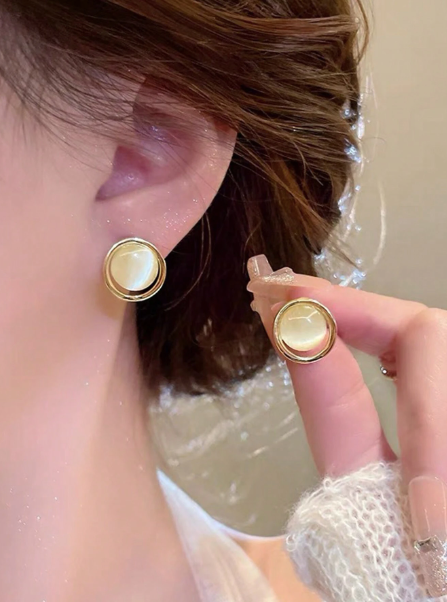 KIT 6 pçs Brincos Minimalista - FOLHEADO A OURO 18K + FRETE GRÁTIS